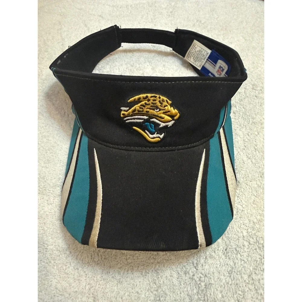 Reebok Jacksonville Jaguars NFL Equipment Visor Black Teal White Adjustable Hat